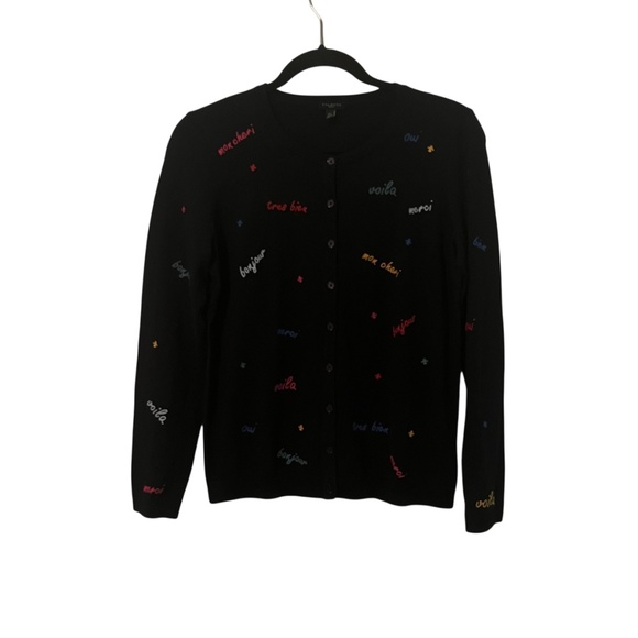 Talbots Sweaters - NWT Talbots Women's Navy French Long Sleeve Button Down Cardigan Size SP